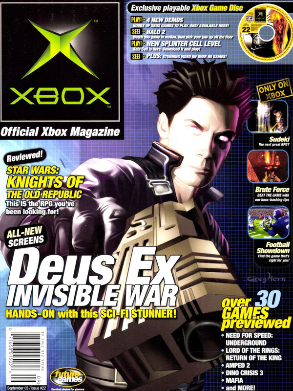 Official Xbox Magazine Issue 22 (September 2003) cover